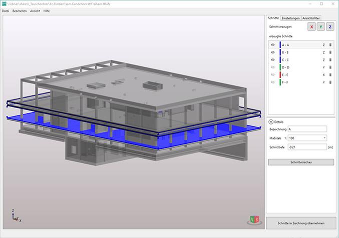 Neu in -isb cad- 2020: IFC Section Tool